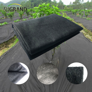 90GSM Μαύρο PP Μη υφαντό ύφασμα για Landscape Weed Mat 